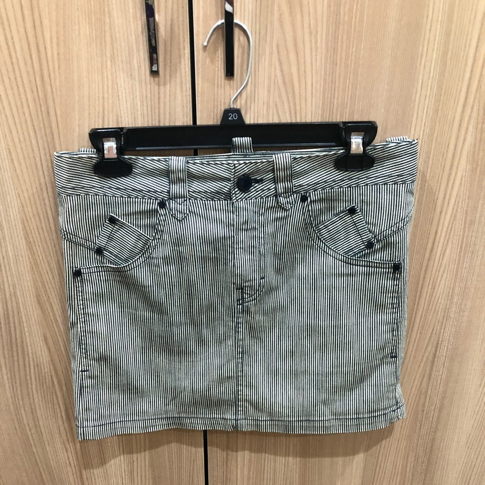 GF FERRE Women Skirt Striped Mini Skirt Size 26